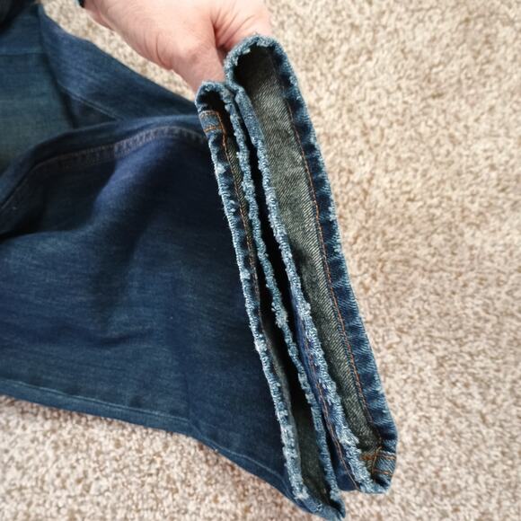 Diesel Larkee Jeans Men’s Tag 38 x 32 actual 40 x 33 Dark Wash Straight Leg - Picture 10 of 14